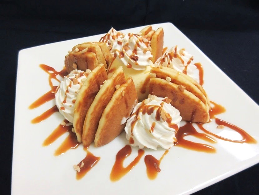 ナッツとキャラメルのパンケーキ